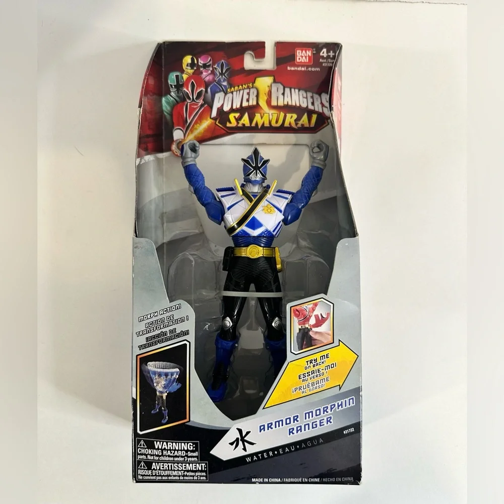 Power Rangers Samurai Armor Morphin Ranger Water Blue Action Figure New With Box
